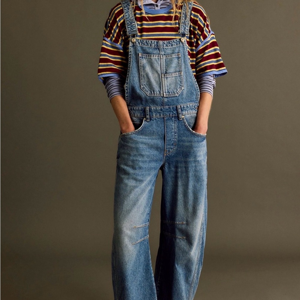 We the Free Good Luck Barrel Overalls